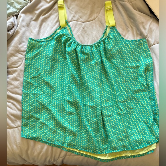 Lane Bryant - Size 20  Strappy Chemise - Yellow & Lime Green - Picture 9 of 16